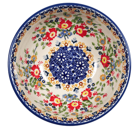 Bowl, Round, 6" in "Poppy Persuasion" by Manufaktura | M089S-P265