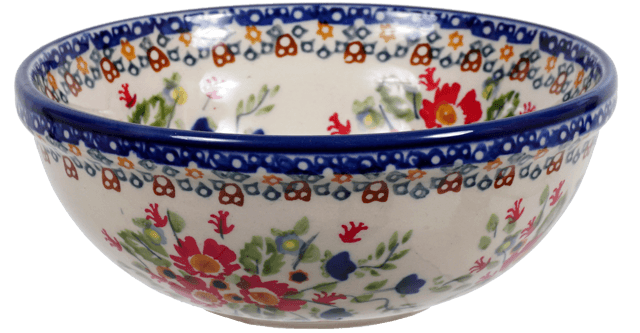 Bowl, Round, 6" in "Poppy Passion" by Manufaktura | M089S-P268