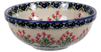 A picture of a Polish Pottery 6" Bowl (Burning Thistle) | M089S-P270 as shown at PolishPotteryOutlet.com/products/6-bowls-burning-thistle
