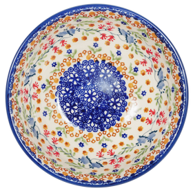 Polish Pottery 6" Bowl (Wildflower Delight) | M089S-P273 Additional Image at PolishPotteryOutlet.com