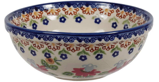 Bowl, Round, 6" in "Mediterranean Blossoms" by Manufaktura | M089S-P274