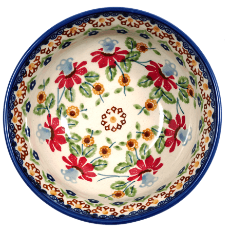 Bowl, Round, 6" in "Mediterranean Blossoms" by Manufaktura | M089S-P274