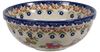 Polish Pottery 6" Bowl (Mediterranean Blossoms) | M089S-P274 at PolishPotteryOutlet.com