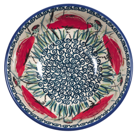 Bowl, Round, 6" in "Poppy Paradise" by Manufaktura | M089S-PD01