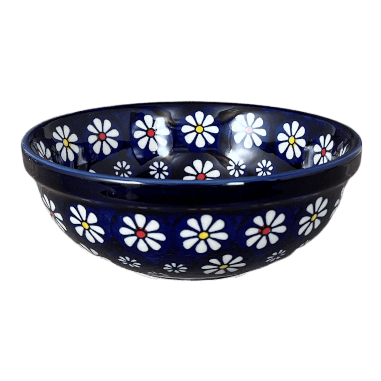Bowl, Round, 6" in "Midnight Daisies" by Manufaktura | M089S-S002