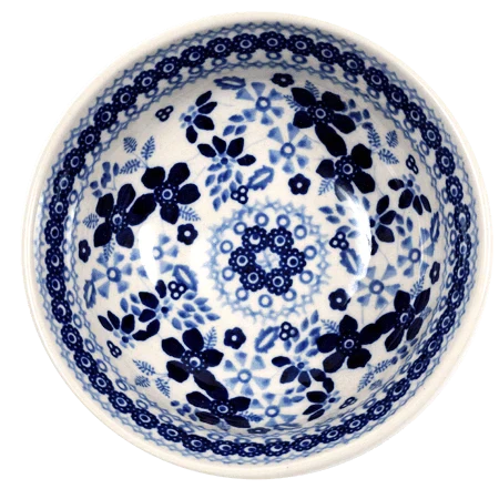 Bowl, Round, 6" in "Duet in Blue" by Manufaktura | M089S-SB01