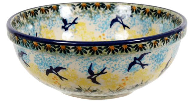 Bowl, Round, 6" in "Soaring Swallows" by Manufaktura | M089S-WK57