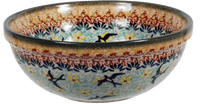 A picture of a Polish Pottery 6" Bowl (Capistrano) | M089S-WK59 as shown at PolishPotteryOutlet.com/products/6-bowls-capistrano