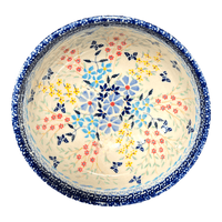 A picture of a Polish Pottery Bowl, Round, 6" in "Butterfly Bounty" by Manufaktura | M089S-WK76 as shown at PolishPotteryOutlet.com/products/6-bowl-butterfly-bounty