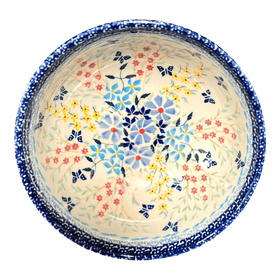 Polish Pottery Bowl, Round, 6" in "Butterfly Bounty" by Manufaktura | M089S-WK76 Additional Image at PolishPotteryOutlet.com