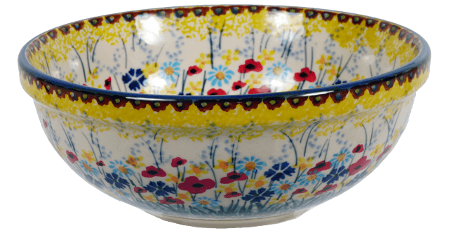 Bowl, Round, 6" in "Sunlit Wildflowers" by Manufaktura | M089S-WK77