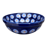 A picture of a Polish Pottery 6" Bowl (Harvest Moon) | M089S-ZP01 as shown at PolishPotteryOutlet.com/products/6-bowl-harvest-moon-m089s-zp01