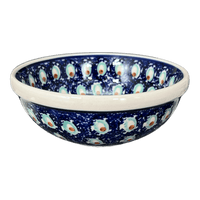 A picture of a Polish Pottery 6" Bowl (Fish Eyes) | M089T-31 as shown at PolishPotteryOutlet.com/products/6-bowl-fish-eyes-m089t-31