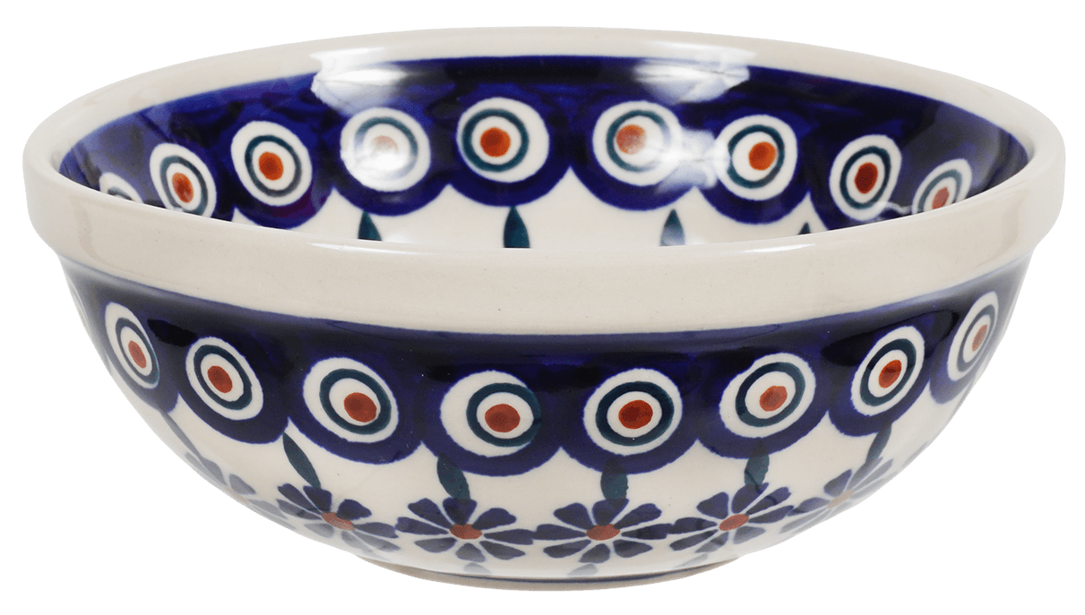 Bowl, Round, 6" in "Floral Peacock" by Manufaktura | M089T-54KK