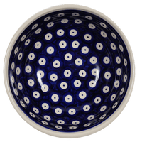A picture of a Polish Pottery 6" Bowl (Dot to Dot) | M089T-70A as shown at PolishPotteryOutlet.com/products/6-bowls-dot-to-dot