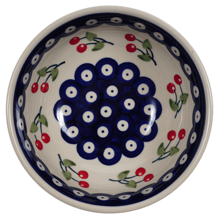 Bowl, Round, 6" in "Cherry Dot" by Manufaktura | M089T-70WI