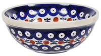 A picture of a Polish Pottery 6" Bowl (Mosquito) | M089T-70 as shown at PolishPotteryOutlet.com/products/6-bowls-mosquito