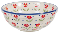 A picture of a Polish Pottery 6" Bowl (Simply Beautiful) | M089T-AC61 as shown at PolishPotteryOutlet.com/products/6-bowls-simply-beautiful