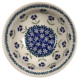 Polish Pottery 6" Bowl (Forget Me Not) | M089T-ASS Additional Image at PolishPotteryOutlet.com