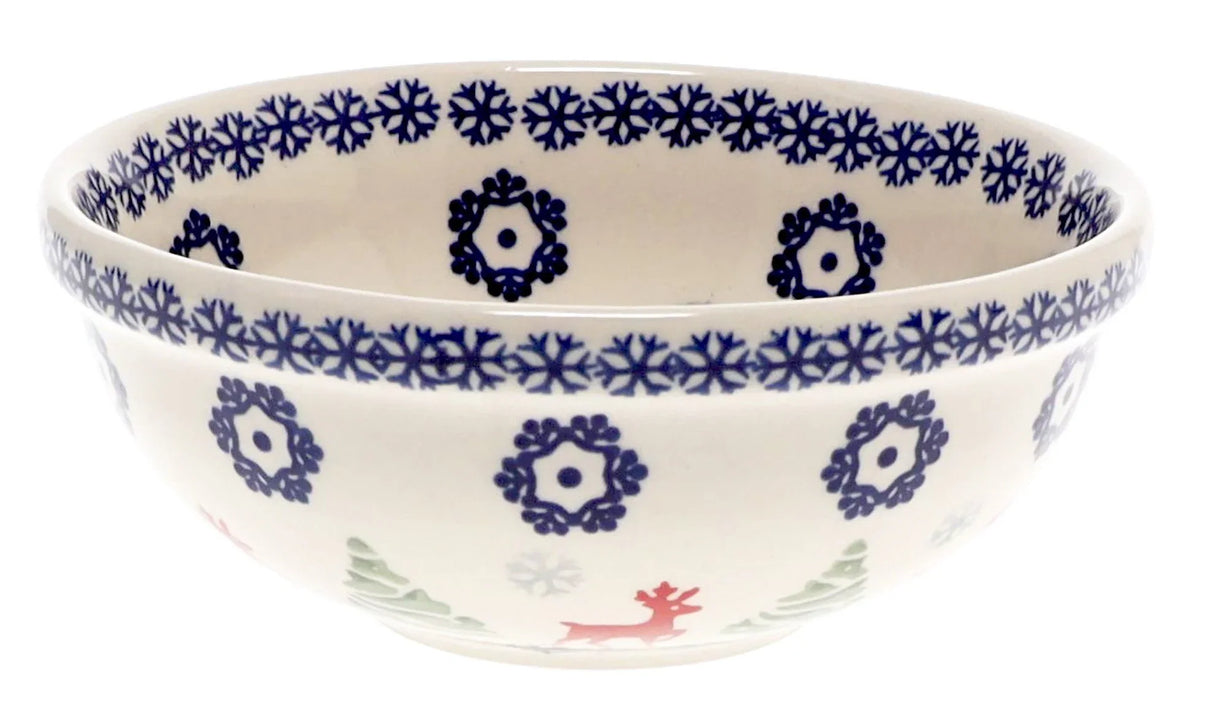 Bowl, Round, 6" in "Reindeer Games" by Manufaktura | M089T-BL07