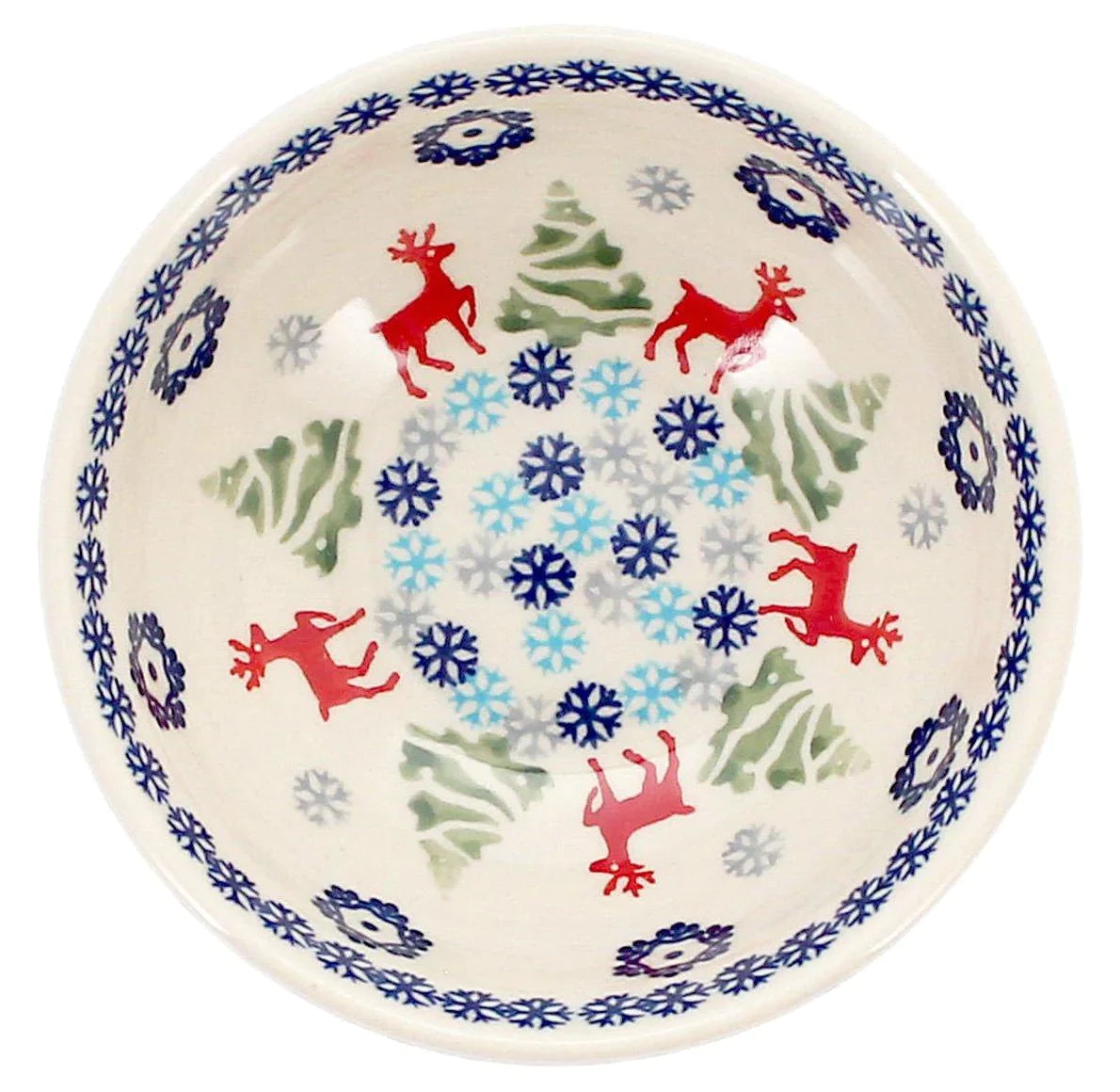 Bowl, Round, 6" in "Reindeer Games" by Manufaktura | M089T-BL07