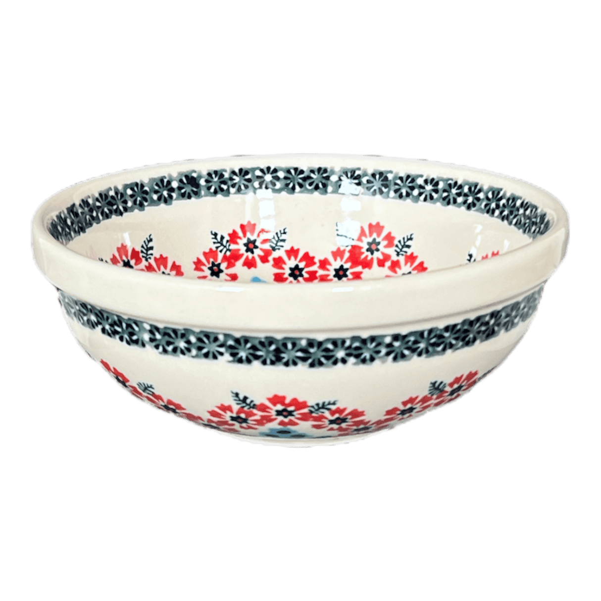 Bowl, Round, 6" in "Floral Symmetry" by Manufaktura | M089T-DH18