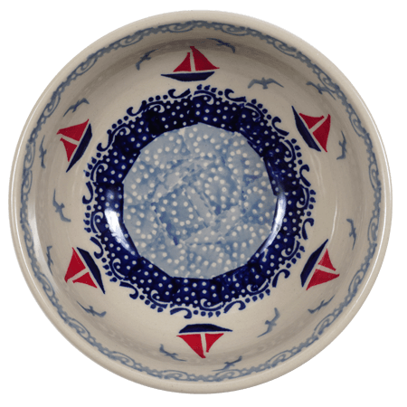 Bowl, Round, 6" in "Smooth Seas" by Manufaktura | M089T-DPML