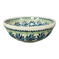 A picture of a Polish Pottery 6" Bowl (Jungle Flora) | M089T-DPZG as shown at PolishPotteryOutlet.com/products/6-bowls-jungle-fever