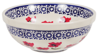 A picture of a Polish Pottery 6" Bowl (Poppy Garden) | M089T-EJ01 as shown at PolishPotteryOutlet.com/products/6-bowls-m089t-ej01