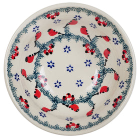 Polish Pottery 6" Bowl (Red Bird) | M089T-GILE Additional Image at PolishPotteryOutlet.com