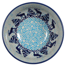 Polish Pottery 6" Bowl (Peaceful Season) | M089T-JG24 Additional Image at PolishPotteryOutlet.com