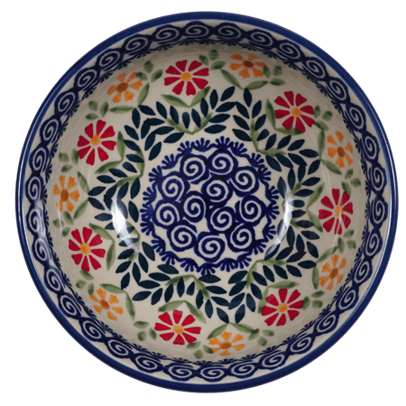 Bowl, Round, 6" in "Flower Power" by Manufaktura | M089T-JS14