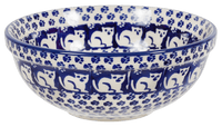 A picture of a Polish Pottery 6" Bowl (Kitty Cat Path) | M089T-KOT6 as shown at PolishPotteryOutlet.com/products/6-bowls-kitty-cat-path