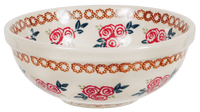 A picture of a Polish Pottery 6" Bowl (Parade of Roses) | M089T-MCR1 as shown at PolishPotteryOutlet.com/products/6-bowls-parade-of-roses