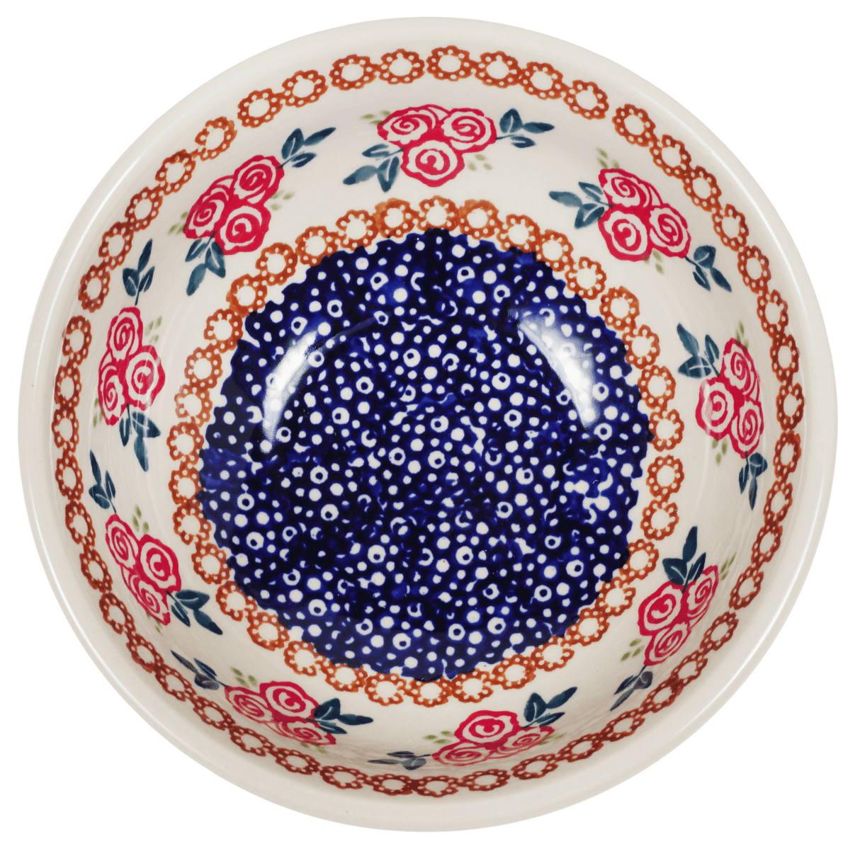 Bowl, Round, 6" in "Parade of Roses" by Manufaktura | M089T-MCR1