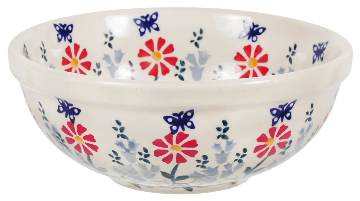 Bowl, Round, 6" in "Butterfly Blossoms" by Manufaktura | M089T-MM02