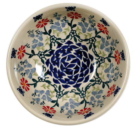 Bowl, Round, 6" in "Butterfly Blossoms" by Manufaktura | M089T-MM02