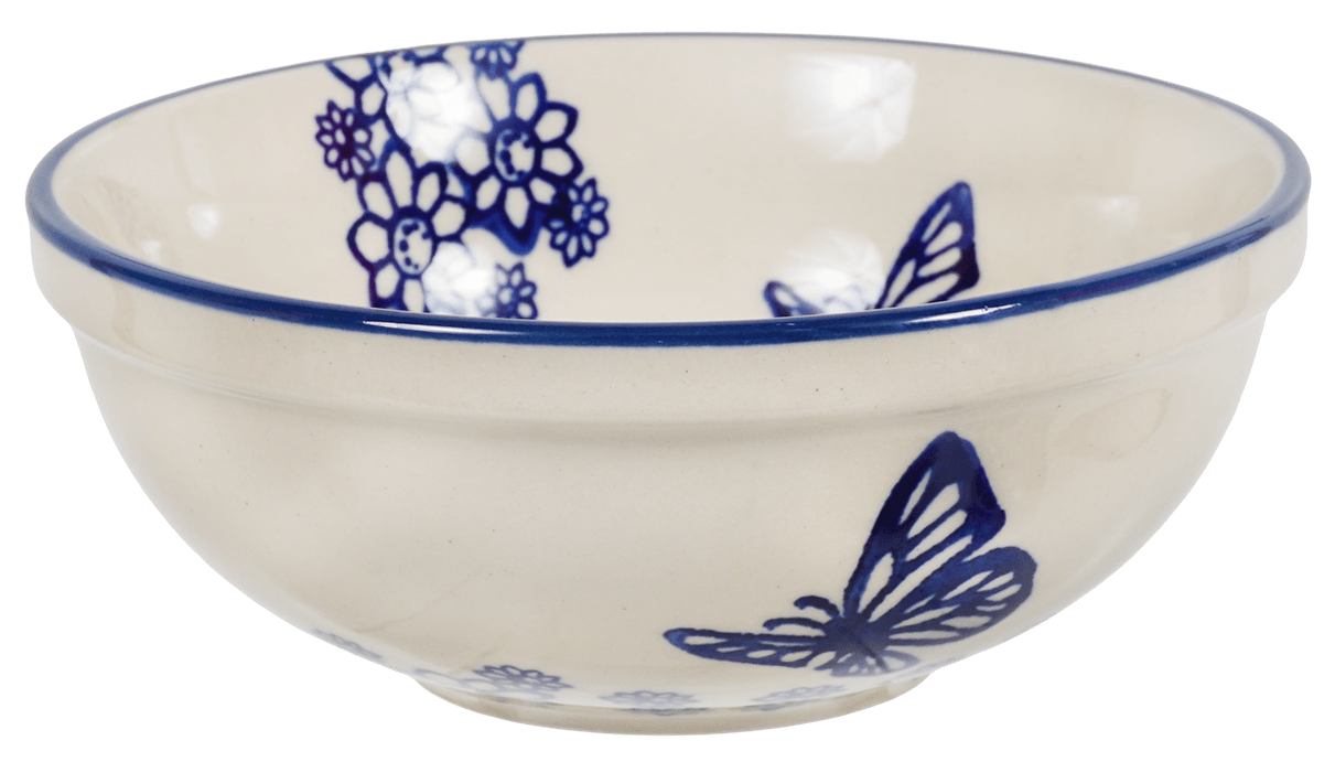 Bowl, Round, 6" in "Butterfly Garden" by Manufaktura | M089T-MOT1