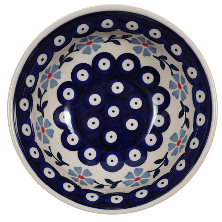 Bowl, Round, 6" in "Periwinkle Chain" by Manufaktura | M089T-P213