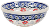 Polish Pottery 6" Bowl (Summer Blossoms) | M089T-P232 at PolishPotteryOutlet.com