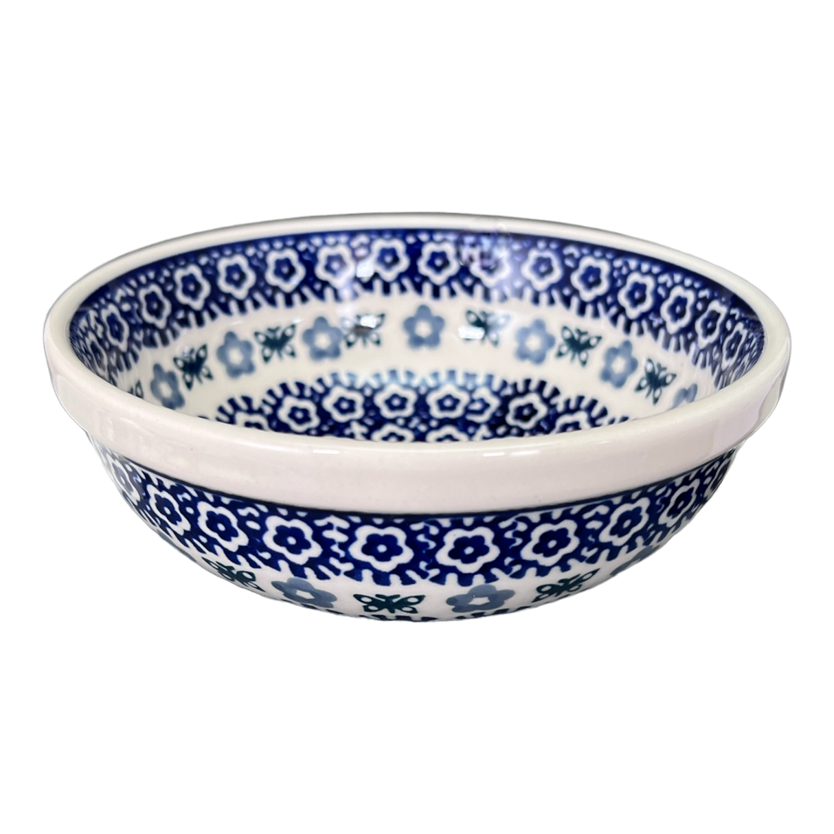 Bowl, Round, 6" in "Butterfly Border" by Manufaktura | M089T-P249