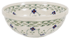 Polish Pottery 6" Bowl (Woven Pansies) | M089T-RV at PolishPotteryOutlet.com