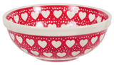 Bowl, Round, 6" in "Torrent of Hearts Red" by Manufaktura | M089T-SEMC