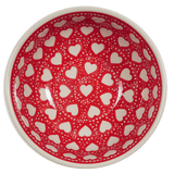 Bowl, Round, 6" in "Torrent of Hearts Red" by Manufaktura | M089T-SEMC