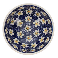 A picture of a Polish Pottery Bowl, Round, 6" in "Paperwhites" by Manufaktura | M089T-TJP as shown at PolishPotteryOutlet.com/products/6-bowl-paperwhites