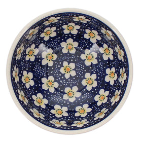 Polish Pottery Bowl, Round, 6" in "Paperwhites" by Manufaktura | M089T-TJP Additional Image at PolishPotteryOutlet.com