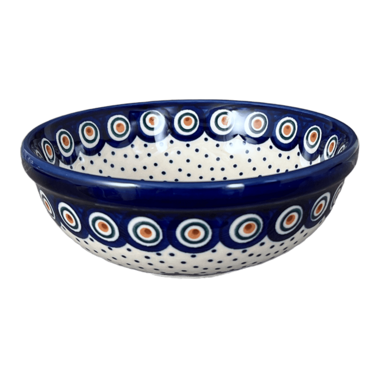 Bowl, Round, 6" in "Peacock Dot" by Manufaktura | M089U-54K