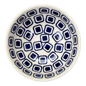 Polish Pottery 6" Bowl (Navy Retro) | M089U-601A Additional Image at PolishPotteryOutlet.com