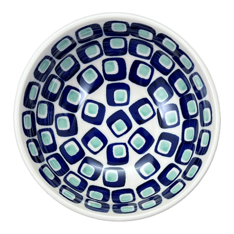 Bowl, Round, 6" in "Blue Retro" by Manufaktura | M089U-602A