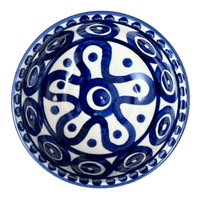 A picture of a Polish Pottery 6" Bowl (Polish Doodle) | M089U-99 as shown at PolishPotteryOutlet.com/products/6-bowl-polish-doodle-m089u-99